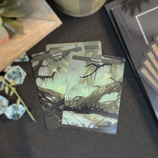set of 3 mtg swamp land proxies