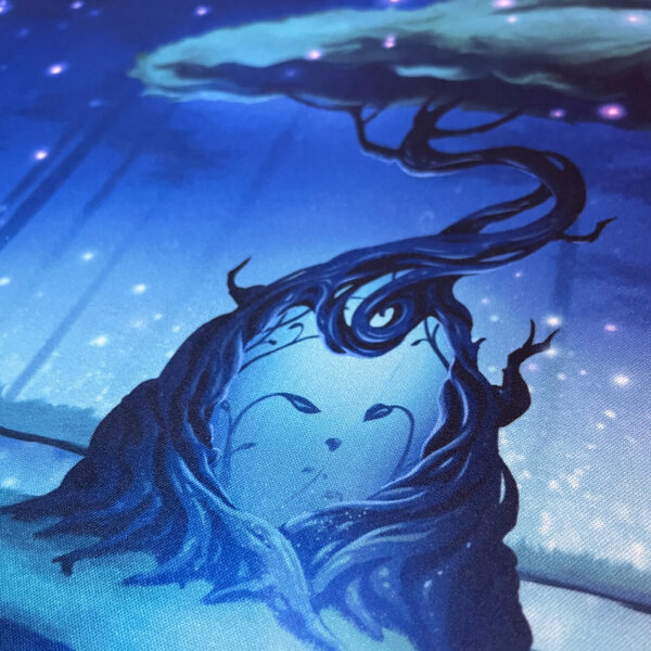 forest cat spirits mtg playmat