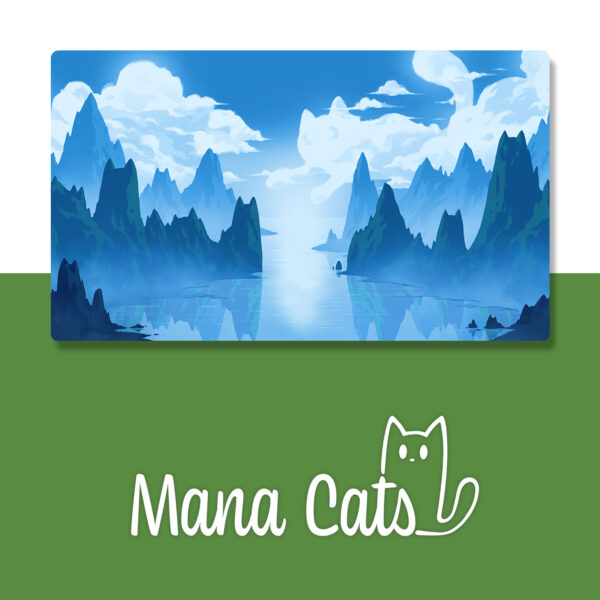 island cat spirits mtg playmat
