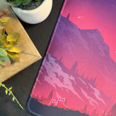 mountain cat spirits mtg playmat