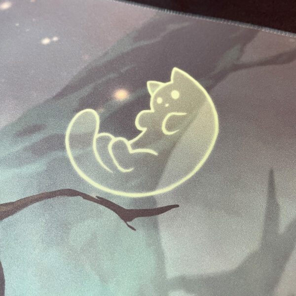 swamp cat spirits mtg playmat