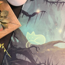 swamp cat spirits mtg playmat