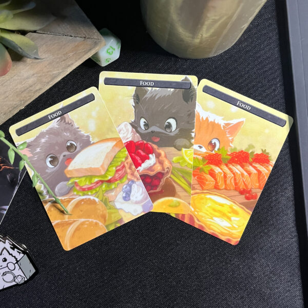 set of 3 mtg food tokens