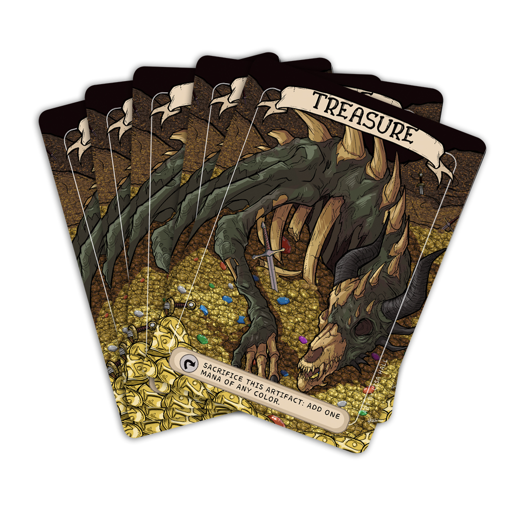 Treasure (Dragon) MTG Tokens