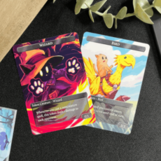 2 Double-Sided Bird/Wizard MTG Tokens