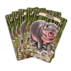 five 3/3 Hippo tokens for MTG