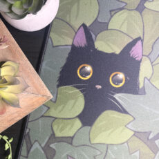 verdant voids black cat ivy mtg playmat