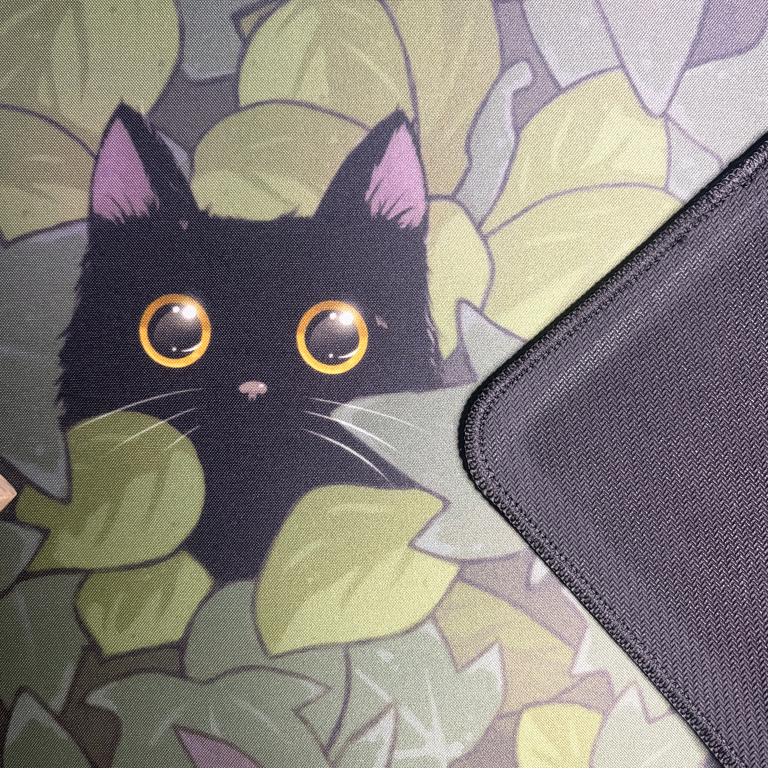 verdant voids black cat ivy mtg playmat