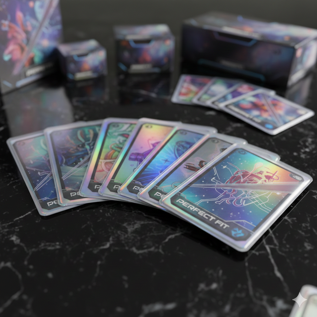 Prismatic Defender  Holographic Perfect Fit Sleeves  Ultimate Protection  and Style for Trading Cards in the USA