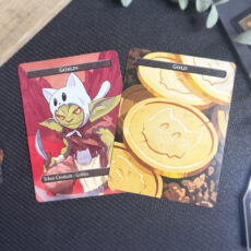 2 Double-Sided Gold/Goblin MTG Tokens